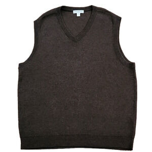 3/$20 Cypress Links Brown & Black Sweater Vest